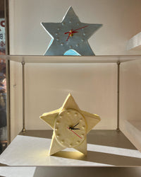 Star Wall Clock in Yellow