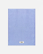 Bathmat in Clear Blue Stripes