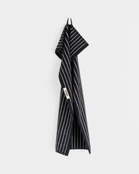 Terry Towel in Black Stripes