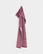 Terry Towel in Red and Rose Stripes