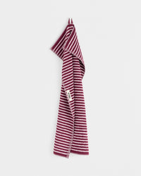 Terry Towel in Red and Rose Stripes