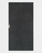 Terry Towel in Black Stripes
