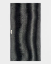 Terry Towel in Black Stripes