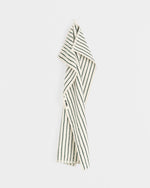 Terry Towel in Racing Green Stripes