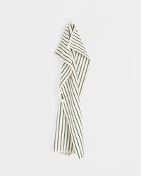 Terry Towel in Racing Green Stripes