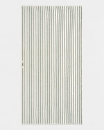 Terry Towel in Racing Green Stripes