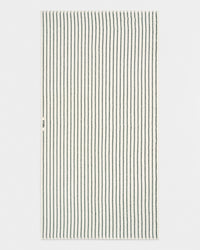 Terry Towel in Racing Green Stripes