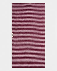 Terry Towel in Red and Rose Stripes