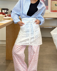 Logo Apron-Skirt in White