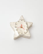 Shining Star Wall Clock in Silver