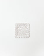 Mosaic Square Plate in White