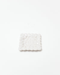 White textured square on a white background