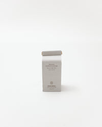 White product packaging with text on a white background