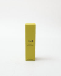 Yellow box with 'Abel' branding on a white background