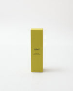 Yellow box with 'Abel' branding on a white background