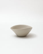 White ceramic bowl on a white background