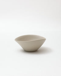 White ceramic bowl on a white background