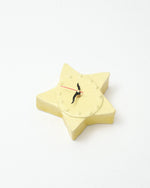 Star Wall Clock in Yellow