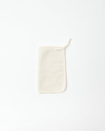 White face towel on a white background