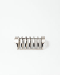 Metal toast rack on a white background