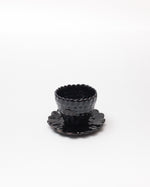 Mosaic Tea Cup in Warm Black