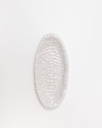Mosaic Oval Plate in White