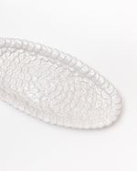 Mosaic Oval Plate in White