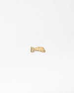 Gold charm on a white background