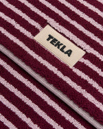 Bathmat in Red and Rose Stripes