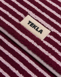 Bathmat in Red and Rose Stripes