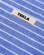 Terry Towel in Clear Blue Stripes
