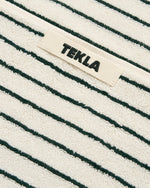 Terry Towel in Racing Green Stripes